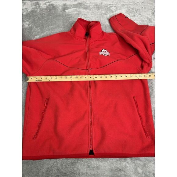 Vintage Y2K Nike Ohio State Buckeyes Full Zip Jacket Men's Size Large Red - Picture 8 of 11